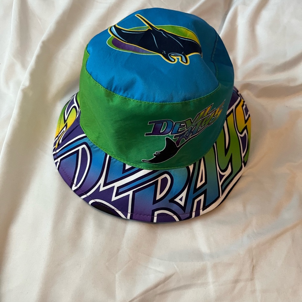 Green Navy and Light Blue Bucket Hat